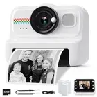 Kids Instant Print Camera, 1080P HD Kids Camera Instant Print with 3 Rolls Pr...
