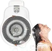New Wall Mounted Back Scrubber, 11000rpm Electric Smart Back Bath Brush with 18CM Brush Head, 2 Speed Adjust, Panel Slide, Shower Back Scrubber, 360°Rota-Tion,IPX7 Waterproof, for Men Women