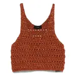 [Alanui] Alanui Lurex Tank Top M BROWN