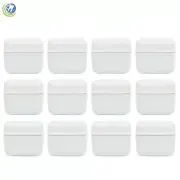 12X Denture Retainer Mouth Guard Storage Case Soaking Rinsing Bath Basket White