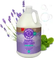 Buddy Wash 2-In-1 Dog Shampoo and Conditioner for Dog Grooming, Lavender & Mint,