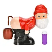 Jtgg WJTG Funny Santa Bubble Blowing Machine with Flashing Lights&Music, Christmas Bubble Blower for Outdoor&Indoor Activity 1 SetJ As Shown