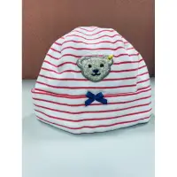 在飛比找蝦皮購物優惠-Steiff 經典泰迪熊 嬰兒棉質圓頂帽(全新品)