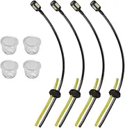 Ronyme 8 Pieces Fuels Lines Filters Hoses Pipe Tank Kit with Primer Bulbs Lightweight for Grass Trimmer for Lawn Mower Accessories