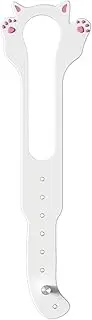 FACAICAI Cat Door Latch Holder, 8 Adjustable Sizes Stronger Flex Cat Door Stopper, Keep Door Open 1.5" to 8", Keeps Dogs Out of Litter & Food, No Tool Required & No Wall Damage (White)