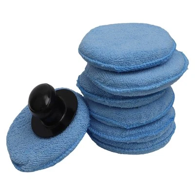 Car Cleaning and Waxing Sponge Set 8Pcs Applicators with Convenient Handle