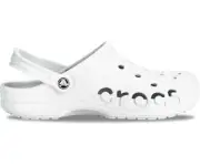 Crocs Men's and Women's Shoes Baya Clogs Slip On Shoes White Sandals US M11