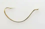 80 - Mustad Hook 37160-GL-2/0 Wide Gap Kahle Fluke Shiner Gold Bait Bulk Hooks