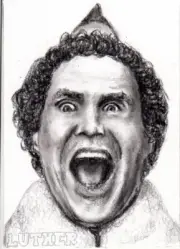 ACEO Original Art card - Elf - Will Ferrel - Buddy- Luther