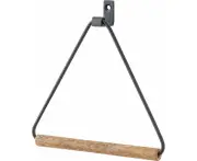 POSH Living 1412512 Towel Rack, Black, W 7.5 x D 1.2 x H 7.5 inches (19 x 3 x 19 cm)