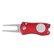 Foldable Ball Divot Tool Repair Golf Pitch Tools Mark Repairer