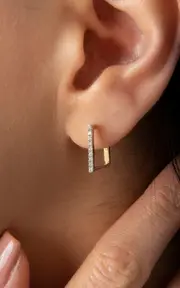 [Her Story] 14K Gold Diamond Single Earring