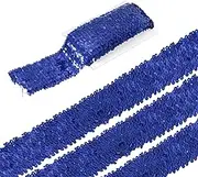 uxcell 5 Yards 3 Inch Elastic Sequins Trim Flat Sequin Strip Paillette Fabric Ribbon for Crafts DIY Fringe Sewing Costume Dress, Dark Blue