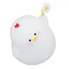Cute Chick Night Light Silicone Tap Control 5V Warm White Kids Bedside Lamp T