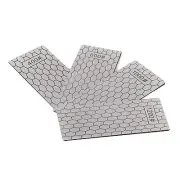 4PCS 400/600/1000/1200 Grit Diamond Knife Sharpening Plate Honing Bench Stone