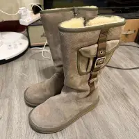 在飛比找Yahoo!奇摩拍賣優惠-CORNER : UGG australia 皮革長靴 US