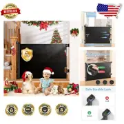 Easy Install Automatic Baby & Pet Gate - 33" Tall x 55" Wide Retractable Design