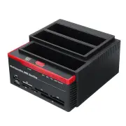 HDD Docking Station 2.5''/3.5''Hard Drive Enclosure Card Reader USB 3.0
