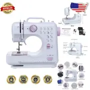 Portable Mini Electric Sewing Machine with 12 Stitch Patterns for Beginners