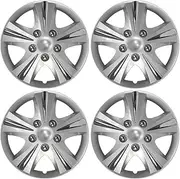 Custom Accessories 96411 GT-5 Silver 15" Wheel Cover, Pack of 4