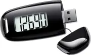 3D Pedometer for Walking, Simple Walking Step Counter w/ Removable Clip & Strap