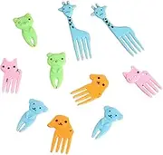 Food Picks for Kids,Cute Appetizer Forks - Cartoon Fruit Toothpick for Cheese Cake Dessert Home School, Lunch Accessories