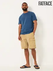 FatFace Rye Stone Garment Dye Utility Shorts (AJ1404) | $114