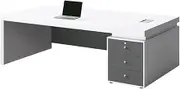 Home Office Desk Boss Desk Light Luxury Senior Sense of Table and Chair Combination of Simple and Modern Large Desk Office Single PC Table Storage(1.6X0.8X0.75M)
