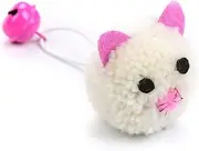 BESPORTBLE 5pcs Plush Mouse Head Cat Chew with Bell Sound Adorable Cat Playing Props to Reduce Boredom and Destructive Behavior Random Color Random Color