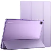 JETech Case for Samsung Galaxy Tab A9+ / A9 Plus 11-Inch 2023, Slim Translucent Back Tri-Fold Folio Stand Protective Tablet Cover, Auto Wake/Sleep (Light Purple)