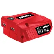 Skil USB CHARGING ADAPTOR SKIN ONLY 2-Ports, Push Button w/LED Light AD5923E-00