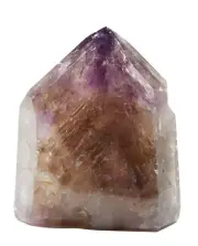 Amethyst & Smoky Quartz Point - Polished Crystal Tower from Madagascar #38