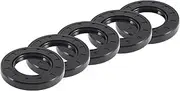 X AUTOHAUX Universal Oil Seal TC Double Lip W Steel Spring Seal Ring Rotary Shaft Seal 40x70x10mm High Pressure NBR Rubber Black 5pcs