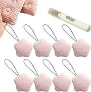 Duvet Pins - 8PCS Quilt Cover Fixer | Star Shape Double Sided Plush Duvets | Home Bedding Accessories, Bedroom Secure Comforter Clips with Storage Box for Towels & Pads, House, Hotels