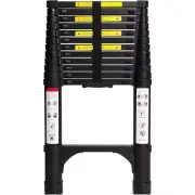 12.5 FT Aluminum Telescoping Ladder, Lightweight Multi-Purpose Collapsible Exten
