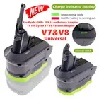 Battery Adapter For Ryobi 18V ONE+ Li-ion Battery Convert To For Dyson V7 V8 NEW