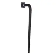 GooseNeck Keypad Stand Intercom Holder STEEL Pedestal Post Offset Burial Mount