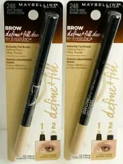 (2) Maybelline BROW Define + Fill Duo Pencil + Filling Powder #248 Light Blonde