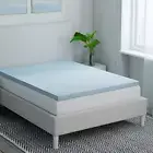 StyleWell Mattress Topper King-Size 3" Cooling Gel Infused Memory Foam Blue