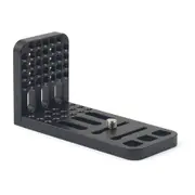 130A Universal 1/4 inch Vertical Shoot Quick Release L Plate Bracket Base Holder (Black)