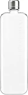 Slim memobottle - The flat water bottle designed to fit in your bag | BPA Free | 15oz (450ml)