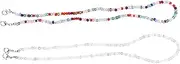 2 Pcs Glasses Chain Chain Napkin Bib Chain Holder Chain for Glasses Ear Cord Extension Buckle Glasses Sports Strap Glasses Hanging Supplies Eyeglass Strap Lanyards Beads