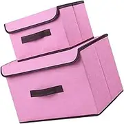 Organize Your Closet: 2pcs Clothing Storage Boxes Lid Breathable Storage Bags Space-saving for Home