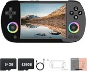 RG40XX H Retro Handheld Game Console, Linux OS Built-in 64G+128G TF Card Retro Video Games Consoles 4.0 Inch IPS Screen Portable Pocket Video Player 10000+ Games (Black)