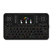 Q9 80 Keys Colorful Backlight Mini Keyboard Wireless Airmouse with Touch Pad