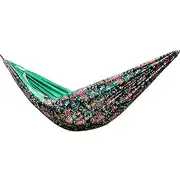Krujecnt Travel Hammock - Travel Swing Backpacking Hammock 661 lb Load Capacity,Breathable Swing Bed with Tree Straps for Camping Backpacking Hiking, Yard