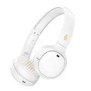 Edifier WH500 Wireless On-Ear Headphones - White Foldable design - Bluetooth 5.2 - Low-latency gaming mode - Long battery life up to 40hrs - 10mins USB-C charge = up to 6hrs playback [WH500 White]