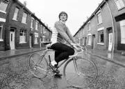 British Cyclist Mandy Jones In Rochdale England 1982 Cycling Old Photo