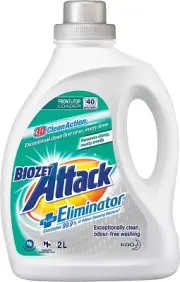Attack plus Eliminator Laundry Liquid Detergent, 2 Liters