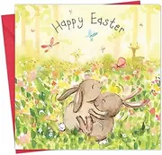 Twizler Easter Card Bunnies - Easter Sunday Card for Her or Him - Wife Husband - Mum Dad - Granddaughter Grandson